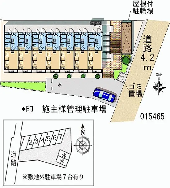 ★手数料０円★伊勢原市高森１丁目　月極駐車場（LP）